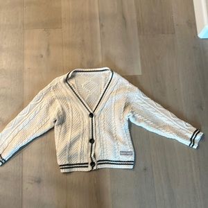 Taylor Swift Cardigan with silver stars on sleeves